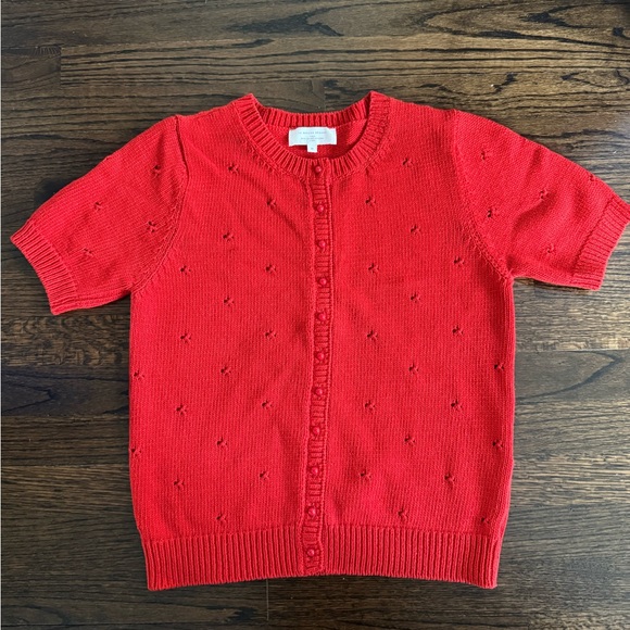 Sezane Sweaters - Sezane Kyle Short-Sleeve Knit Cardigan, size M